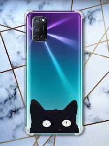 Прозорий чохол з малюнком на Oppo A52/A72/A92 дизайн Котик принт: 119