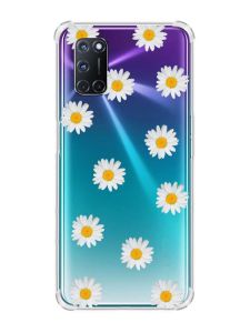 Прозорий чохол з малюнком на Oppo A52/A72/A92 Фон ромашки (принт:: 41)