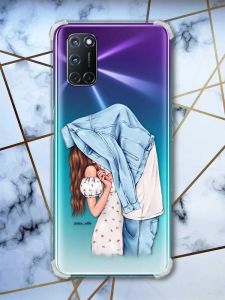 Прозорий чохол з малюнком на Oppo A52/A72/A92 Поцілунок (принт:: 33)