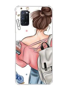Чохол з малюнком на Oppo A52/A72/A92 :: Дівчина з рюкзаком (принт 30)