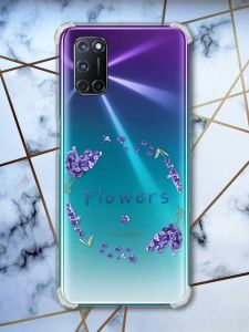Прозорий чохол з малюнком на Oppo A52/A72/A92 Лавандовий віночок (принт:: 19)