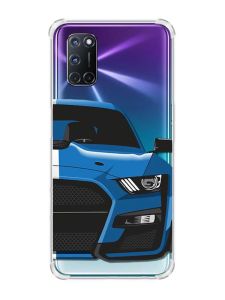Прозорий чохол з малюнком на Oppo A52/A72/A92 Авто синє (принт:: 229)