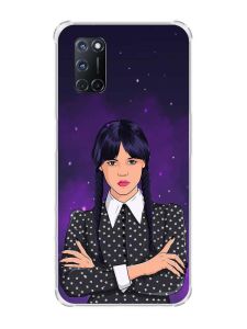 Чохол з малюнком на Oppo A52/A72/A92 :: Дівчина з косичками. Венздей (принт 208)