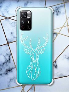 Чохол з потовщеними кутами на Xiaomi Redmi Note 11 4G Олень (принт: 129)