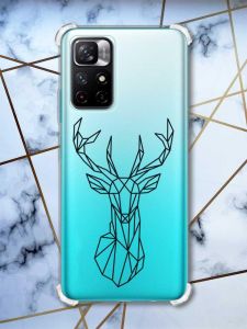 Чохол з потовщеними кутами на Xiaomi Redmi Note 11 4G Олень (принт: 128)