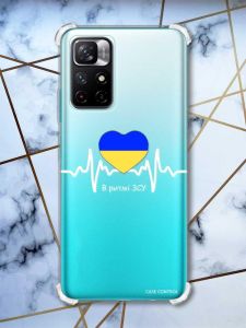 Чохол з потовщеними кутами на Xiaomi Redmi Note 11 4G В ритмі ЗСУ (патріотичний принт: 71)