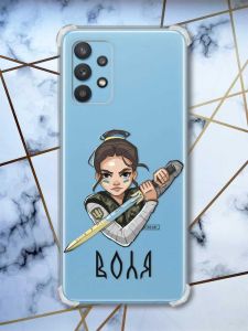 Чохол з потовщеними кутами на Samsung Galaxy A32 Українська захисниця (принт: 169)