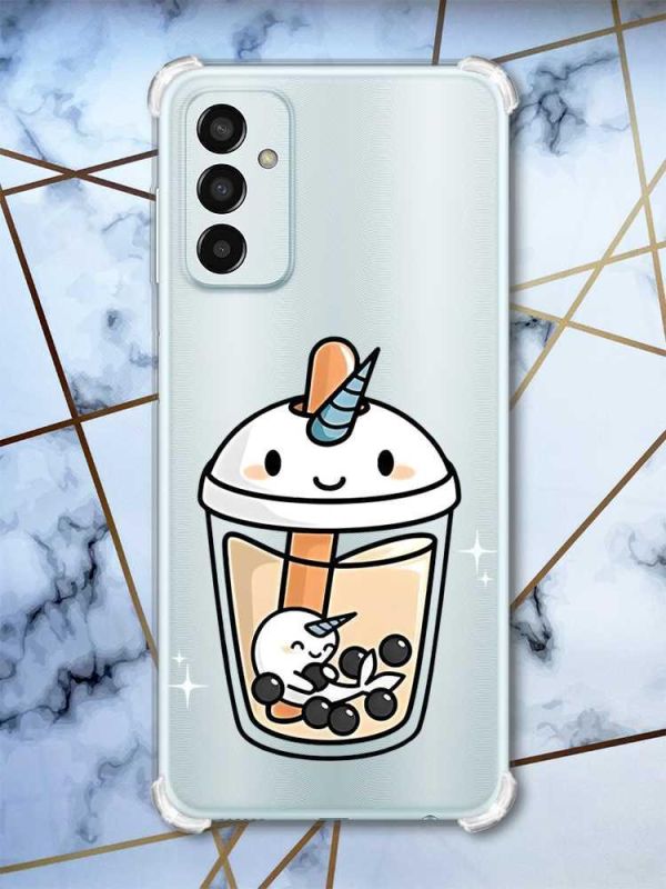 Чохол із потовщеними кутами на Samsung Galaxy M13 4G Коктейль Єдиноріг (принт: 96)
