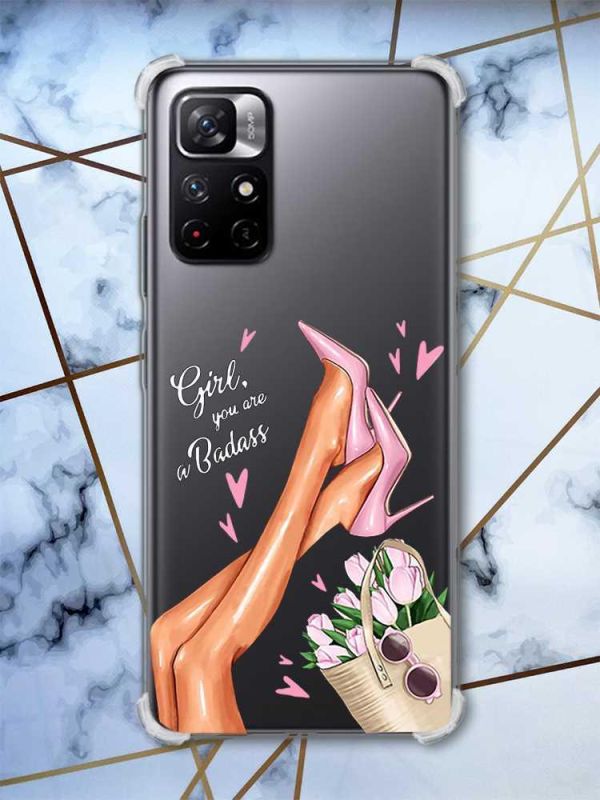 Чохол з потовщеними кутами на Xiaomi Redmi Note 11 5G Ніжки (принт: 62)