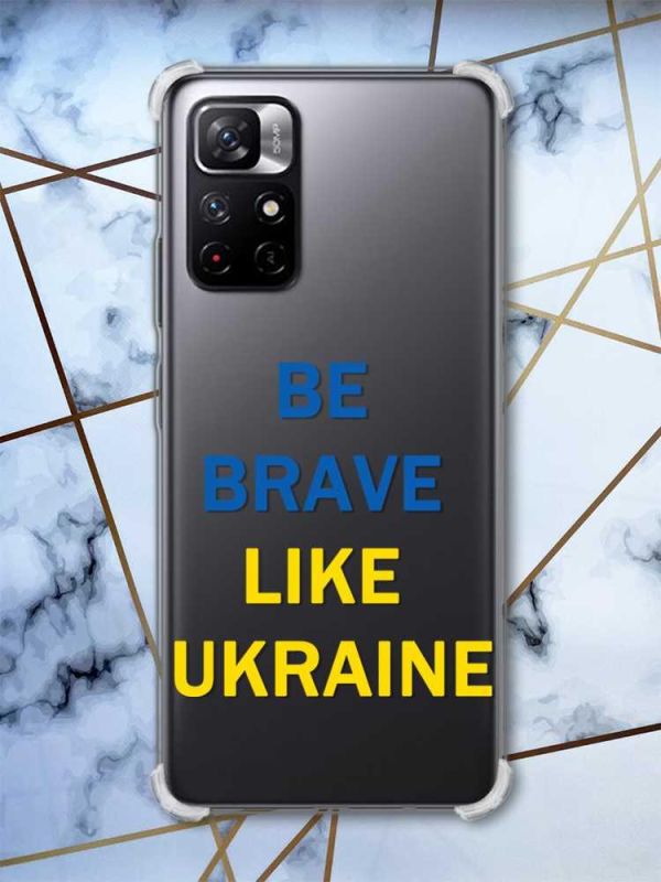 Чохол з потовщеними кутами на Xiaomi Redmi Note 11 5G Сміливість (патріотичний принт: 5)