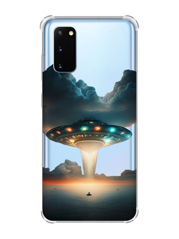 Чохол із потовщеними кутами на Samsung Galaxy S20 Plus Тарілка UFO (принт 241)