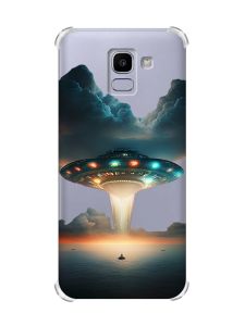 Чохол із потовщеними кутами на Samsung Galaxy J6 (2018) J600F Тарілка UFO (принт 241)