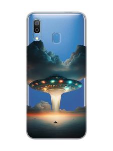 Прозорий чохол для Samsung Galaxy A30 (2019)/A20 (2019) Тарілка UFO (принт 241)