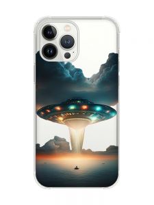 Чохол із потовщеними кутами на iPhone 14 Pro Тарілка UFO (принт 241)