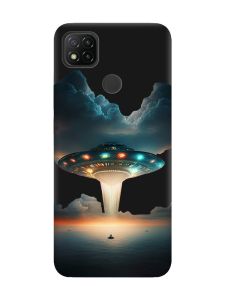 Матовий чорний чохол на Xiaomi Redmi 9C / 10A Тарілка UFO (принт 241)