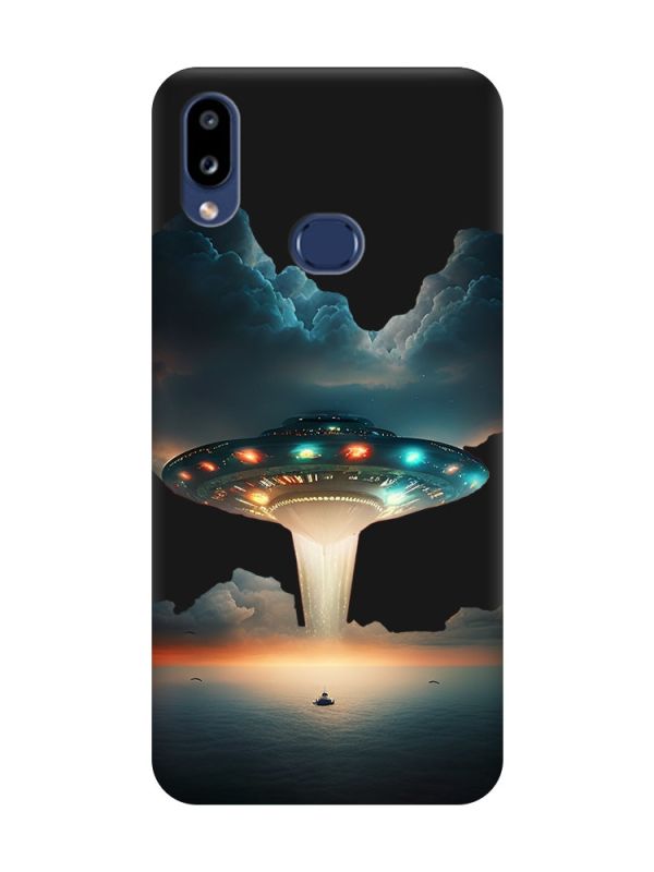 Матовий чорний чохол на Samsung Galaxy A10ѕ A107 Тарілка UFO (принт 241)
