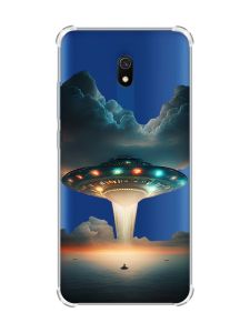 Чохол з потовщеними кутами на Xiaomi Redmi 8A Тарілка UFO (принт 241)