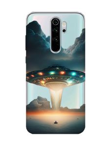 Прозорий чохол на Xiaomi Redmi Note 8 Pro Тарілка UFO (принт 241)