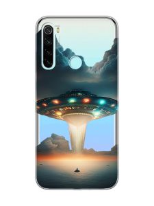Прозорий чохол на Xiaomi Redmi Note 8  Тарілка UFO (принт 241)