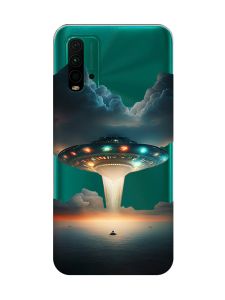 Прозорий чохол на Xiaomi Redmi 9T  Тарілка UFO (принт 241)