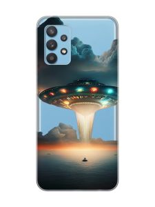 Прозорий чохол на Samsung Galaxy A32 Тарілка UFO (принт 241)