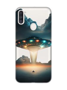 Прозорий чохол на Samsung Galaxy A11 Тарілка UFO (принт 241)