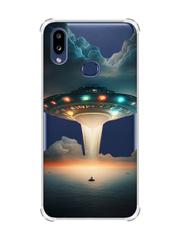Чохол з потовщеними кутами на Samsung Galaxy A10s/A107 Тарілка UFO (принт 241)