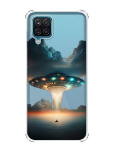 Чохол з потовщеними кутами на Samsung A12 4G Тарілка UFO (принт 241)