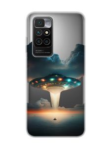 Прозорий чохол для Xiaomi Redmi 10 Тарілка UFO (принт 241)