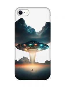 Прозорий чохол для iPhone 7, 8 Тарілка UFO (принт 241)