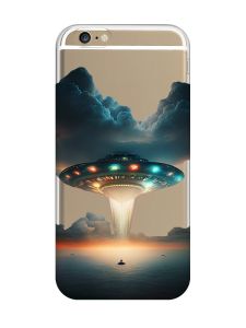 Прозорий чохол на iPhone 6/6s :: Тарілка UFO (принт 241)