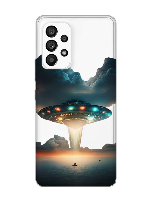 Прозорий чохол на Samsung Galaxy A53  Тарілка UFO (принт 241)