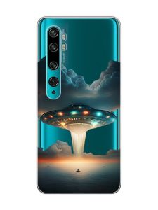 Прозорий чохол на Xiaomi Mi Note 10 / Note 10 Pro :: Тарілка UFO (принт 241)