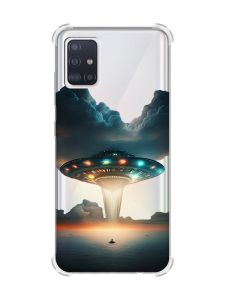 Чохол з потовщеними кутами на Samsung Galaxy A71 / A715 Тарілка UFO (принт 241)