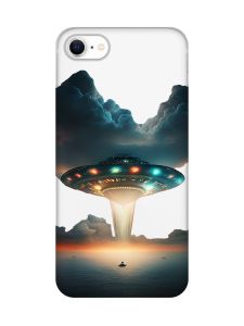 Прозорий чохол на iPhone SE 2020 Тарілка UFO (принт 241)