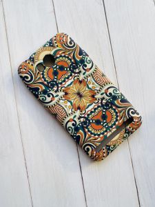 Силіконовий матовий чохол із малюнком для Huawei Y3-II Орнамент з квадратом