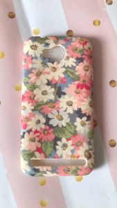 Силіконовий матовий чохол із малюнком для Huawei Y3-II Ромашки біло-рожеві