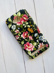 Силіконовий матовий чохол із малюнком для Huawei Y3-II Рожеві квіти на чорному