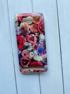 Силіконовий чохол з камінням для Huawei Y3-II Троянди малі