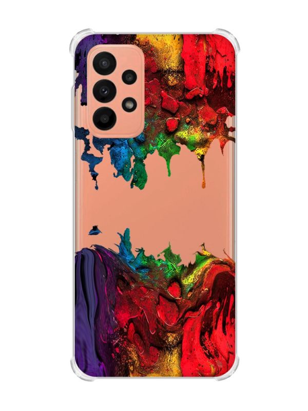 Чохол з потовщеними кутами на Samsung Galaxy A23 Фарби (принт 249)