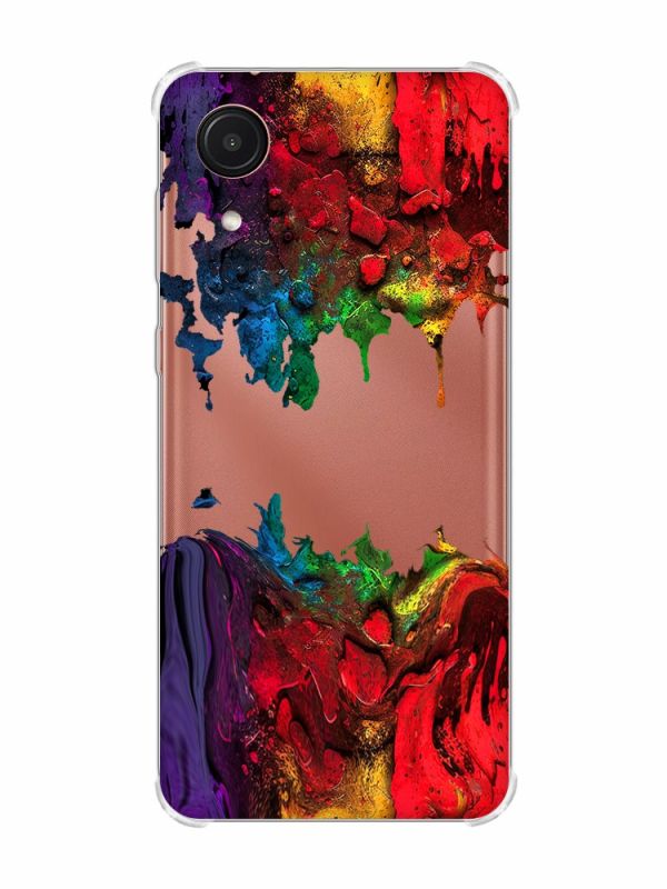 Чохол з потовщеними кутами на Samsung Galaxy A03 Core/A032 Фарби (принт 249)