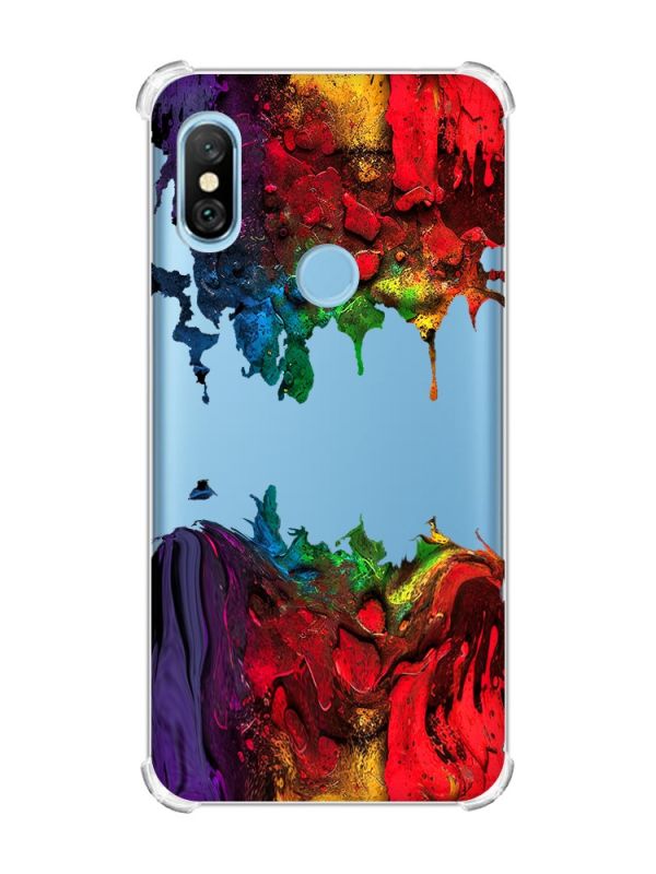 Чохол з потовщеними кутами на Xiaomi Redmi Note 6 Pro :: Фарби (принт 249)