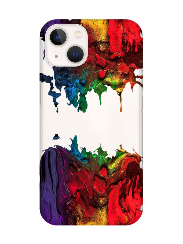 Прозорий чохол із захистом камери на iPhone 14 Plus :: Фарби (принт 249)