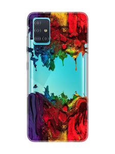 Прозорий чохол на Samsung Galaxy A51 Фарби (принт 249)