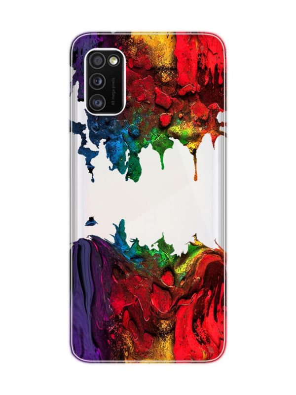 Прозорий чохол на Samsung Galaxy A41 Фарби (принт 249)