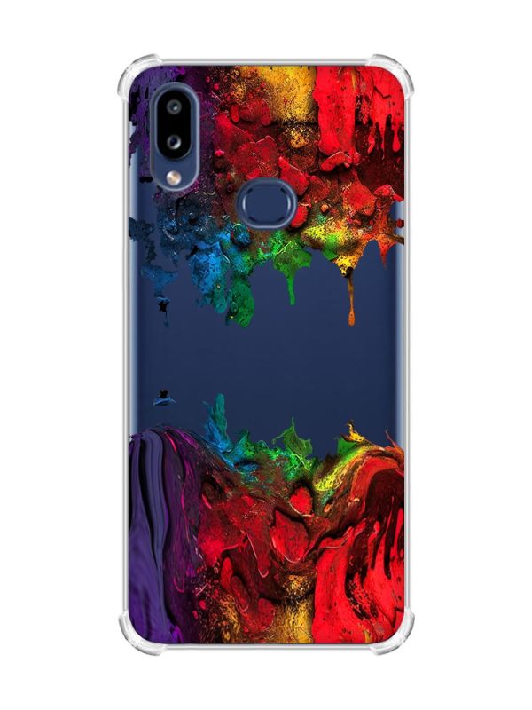 Чохол з потовщеними кутами на Samsung Galaxy A10s/A107 Фарби (принт 249)