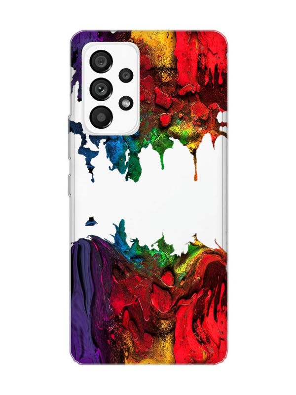 Прозорий чохол на Samsung Galaxy A53  Фарби (принт 249)
