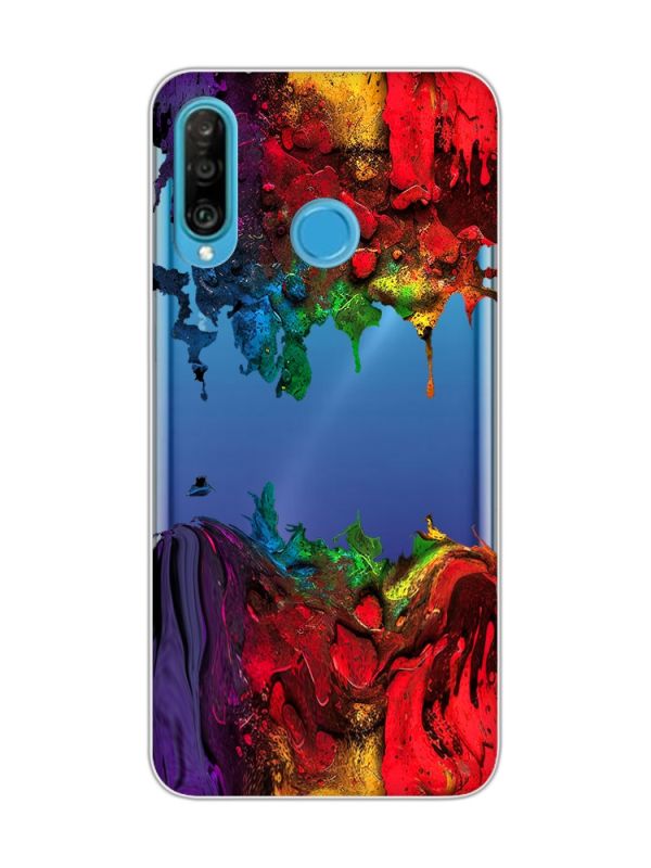 Прозорий чохол на Huawei P30 Lite :: Фарби (принт 249)