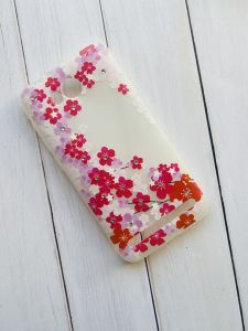 Силіконовий, матовий прозорий чохол з камінням Huawei Y3-II Цвіт дерева