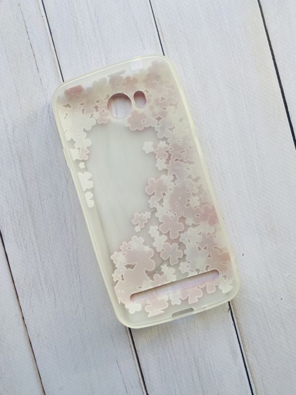 Силіконовий, матовий прозорий чохол з камінням Huawei Y3-II Цвіт дерева